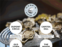 Tablet Screenshot of hanksoysterbar.com